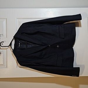 7th Avenue New York & Company Suiting Collection Dark Denim Look Blazer Size 14